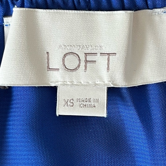 ANN TAYLOR LOFT Ruffle Sleeveless Blouse Top Size XS Feminine Chic Flirty New - Picture 7 of 10